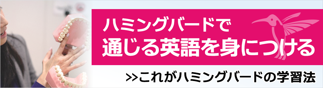 ハミングバードで「通じる英語」を身につける　≫これがハミングバードの学習法